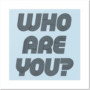 Who Are You Question Design Posters and Art